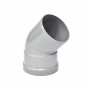 PVC Bocht 45° Manchetmof / Spie, 160 mm, SN4