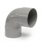 PVC Bocht 87° Manchetmof / Spie 100 mm