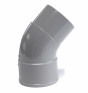 PVC Bocht 45° Manchetmof / Verjongd Spie 80 mm
