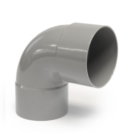 PVC Bocht 87° Manchetmof / Spie 100 mm