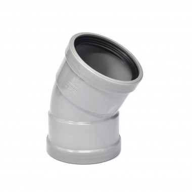 PVC Bocht 30° Manchetmof, 110 mm, SN4