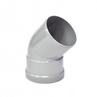 PVC Bocht 45° Manchetmof / Spie, 110 mm, SN4