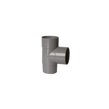 PVC T-stuk 87° 2x Manchetmof / Verjongd Spie 80 mm