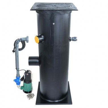 Prefab HDPE Pompput 400mm met 1 Pomp